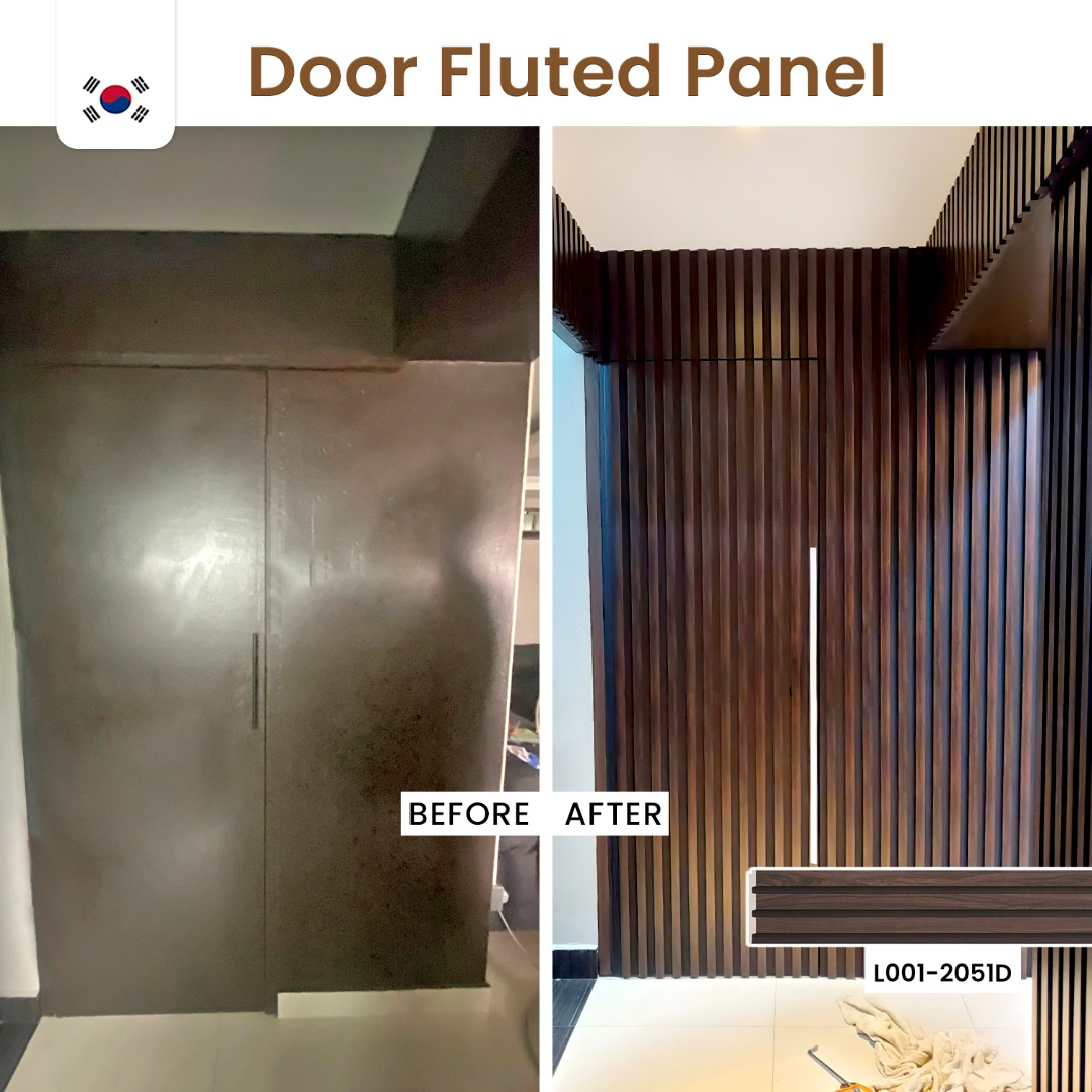 Door Fluted Panel / Feature Wall Fluted Panel / Hiding Door Fluted
