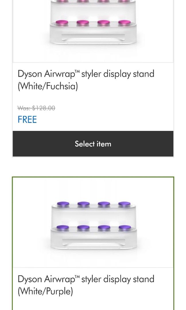 Dyson airwrap styler display stand multiple colors avail, Beauty