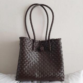 Eco bag premium dark brown