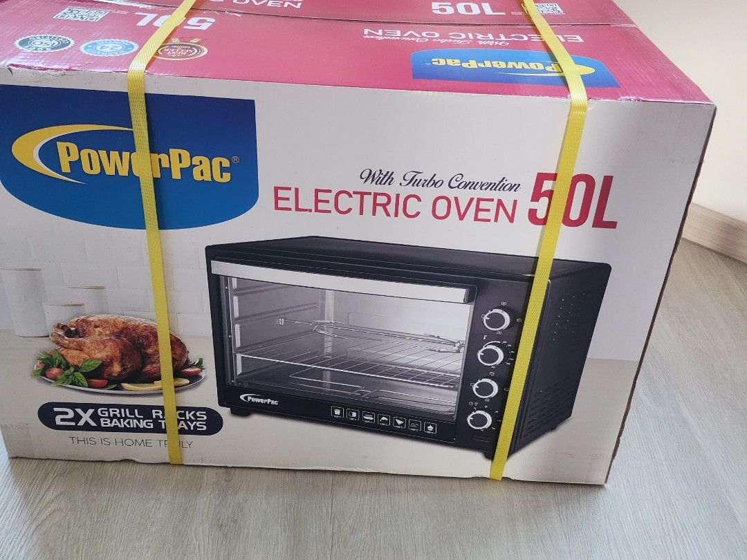 Electric Oven 50L with Rotisserie & Convection Functions, 2 Trays