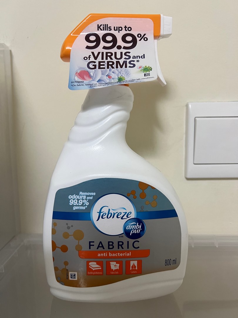 Febreeze Anti Bacterial Spray 800ml, Furniture & Home Living, Cleaning
