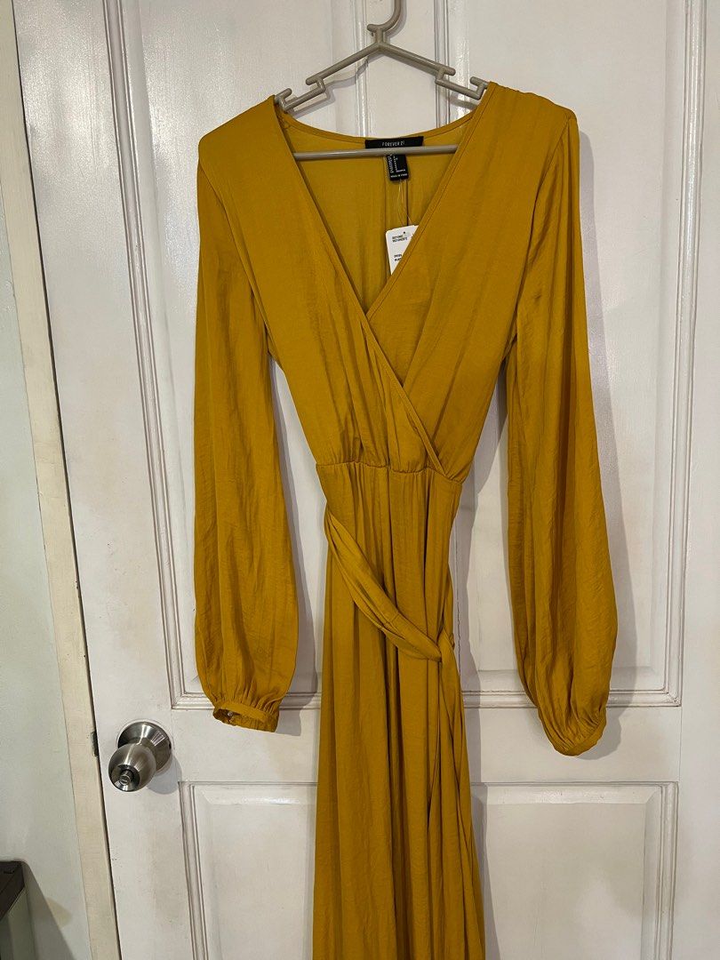 Forever 21 best sale long yellow dress