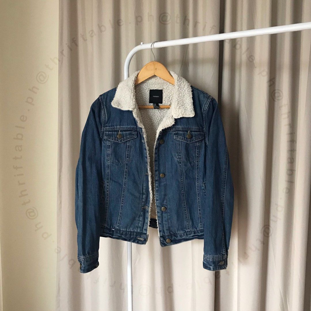 Forever 21 online sherpa denim jacket