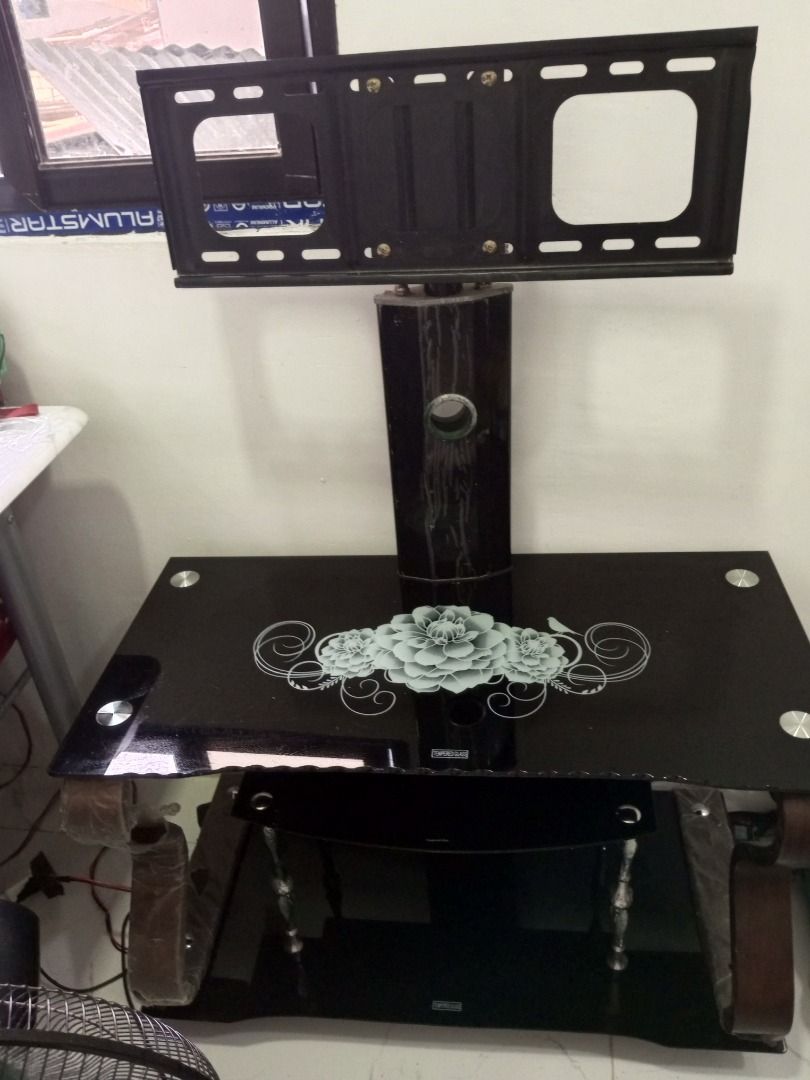 Glass Tv Rack for sale, TV & Home Appliances, TV & Entertainment, TV