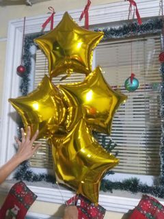 Gold Star Flying Balloons / Hydro flying balloon @ P25 each / Helium Balloon @ P150 each #balloons #hydrogen #helium