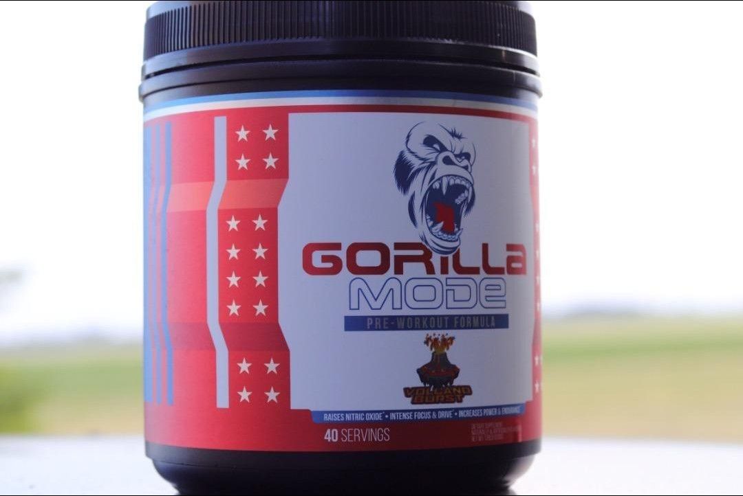 GORILLA MODE PRE WORKOUT VOLCANO BURST LAST YEARS LIMITED EDITION