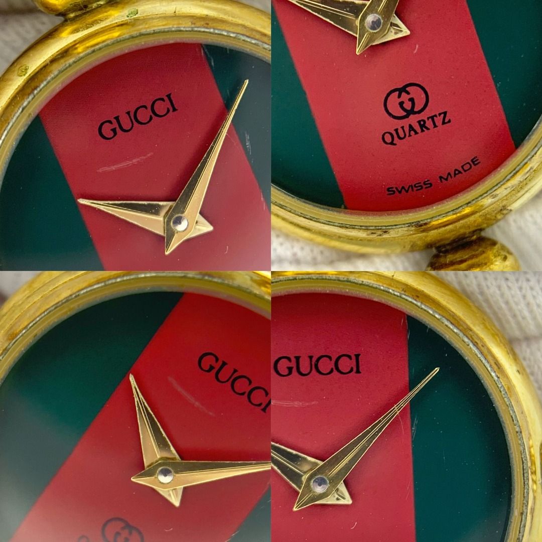 GUCCI 2047L CABLE GOLD BANGLE QUARTZ LADIES WATCH 227031793 EK