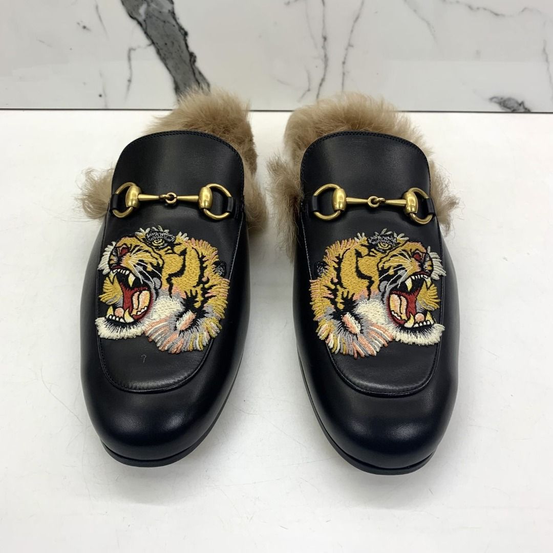 Gucci prince fur loafers outlet