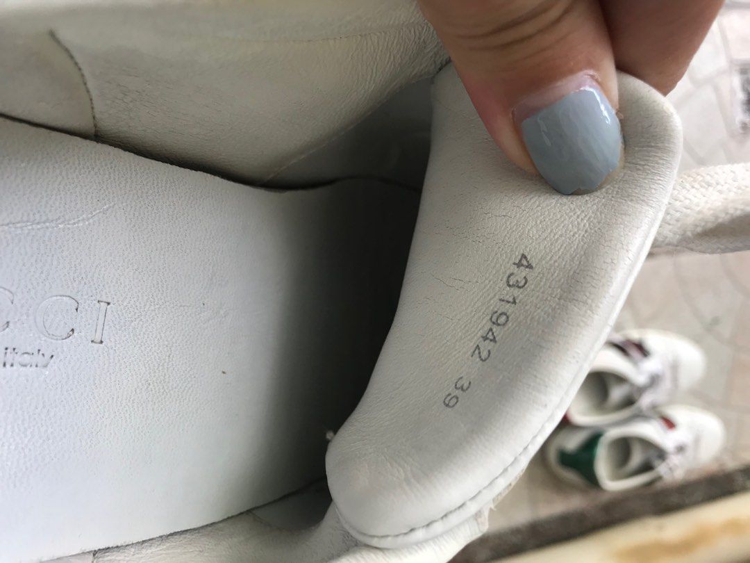 Gucci ace serial number sales