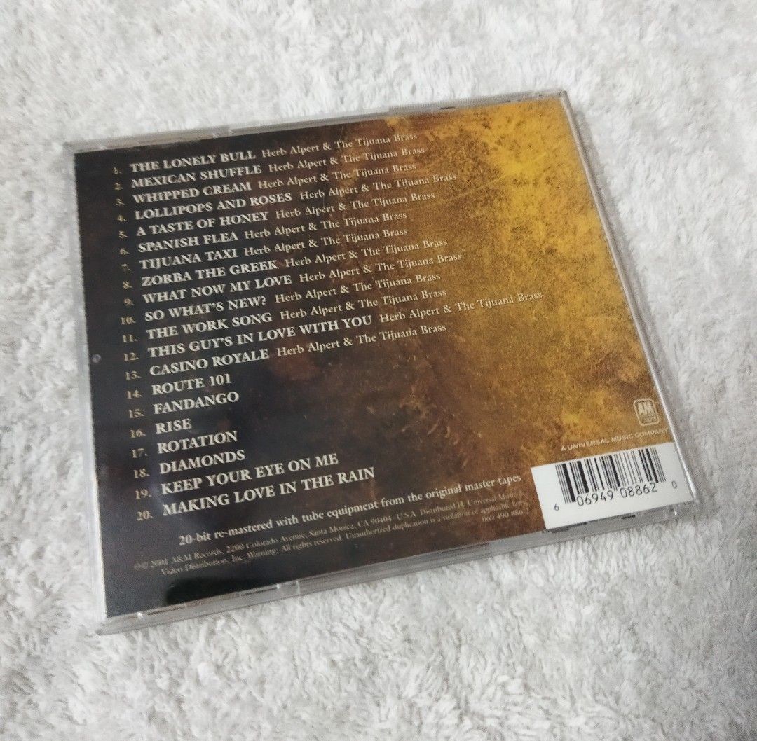 HERB ALPERT DEFINITIVE HITS CD, Hobbies & Toys, Music & Media, CDs