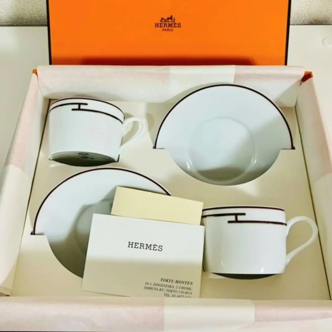Hermes cup and saucer, Furniture & Home Living, Kitchenware & Tableware, Coffee & Tea Tableware