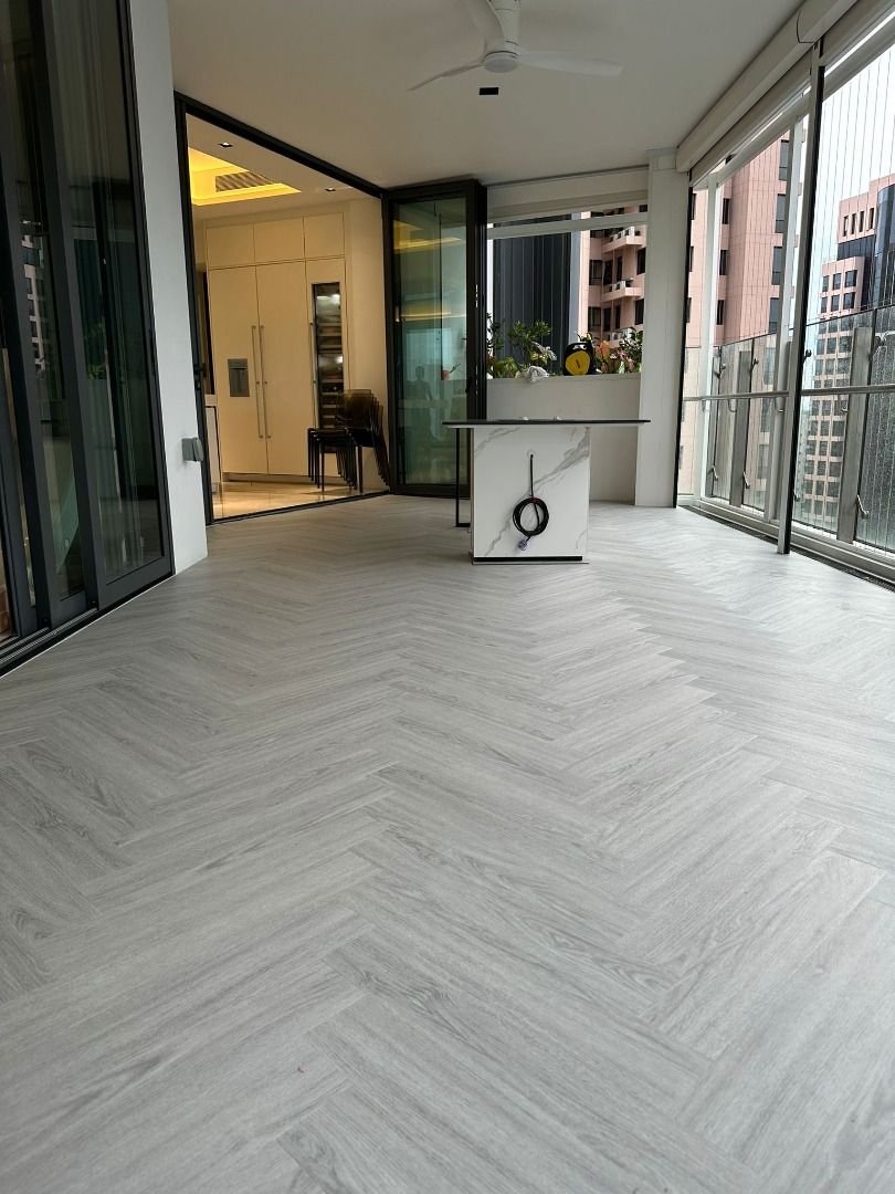 Herringbone Vinyl Flooring, Home Services, Renovations, Flooring, Vinyl