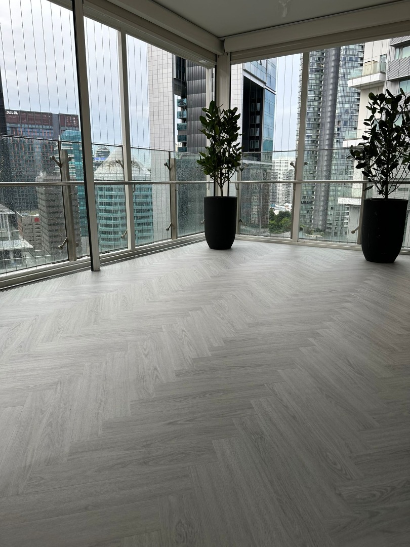 Herringbone Vinyl Flooring, Home Services, Renovations, Flooring, Vinyl