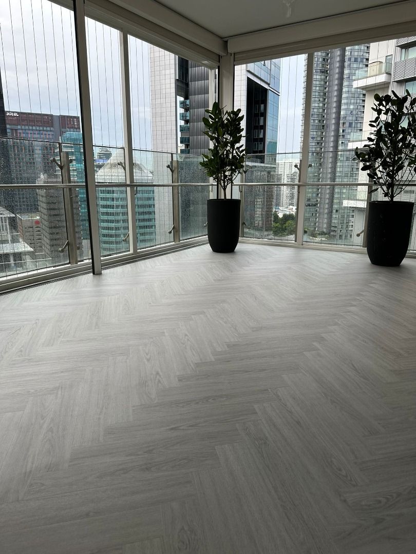 Herringbone Vinyl Flooring, Home Services, Renovations, Flooring, Vinyl
