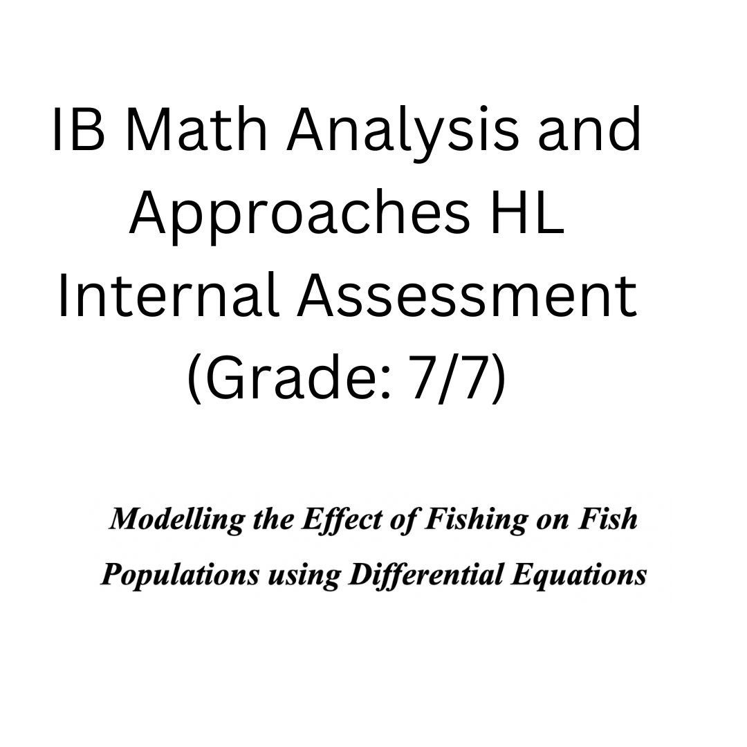 IB Math AAHL Internal Assessment 7 7 Hobbies Toys Books Magazines ib-math-aahl-internal-assessment-7-7-hobbies-toys-books-magazines