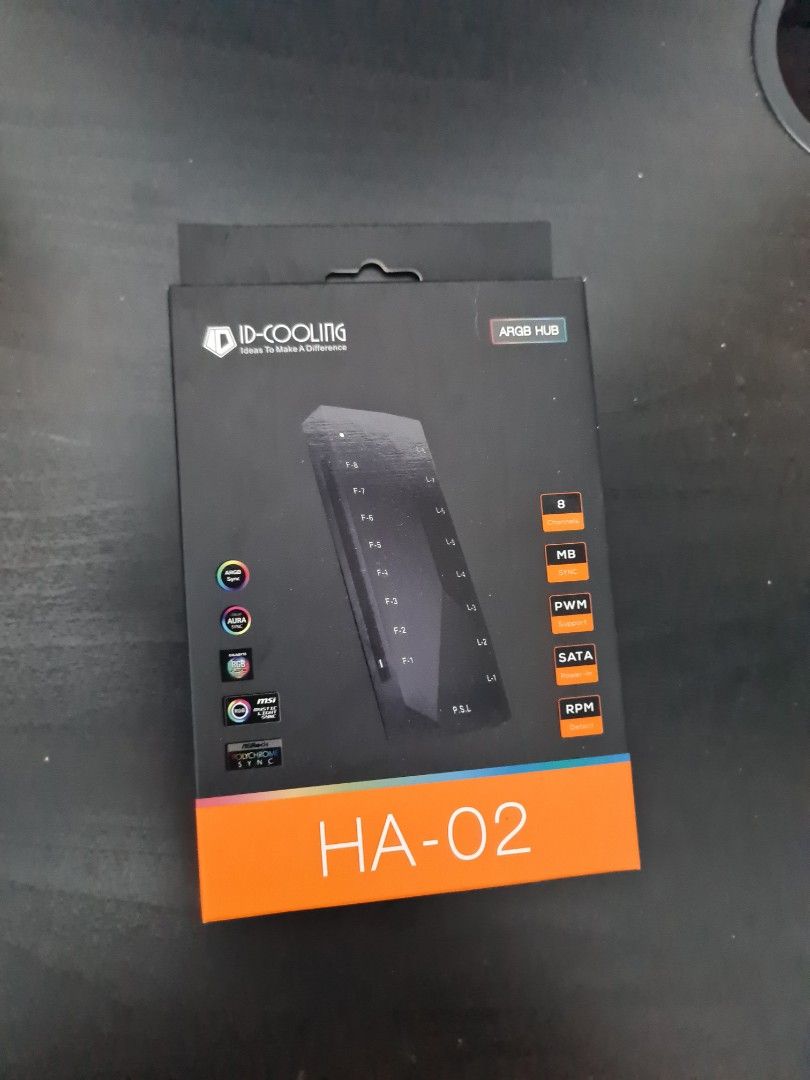 Idcooling HA02 fan hub fanhub id cooling ha 02 pwm 3 pin 5v argb rgb