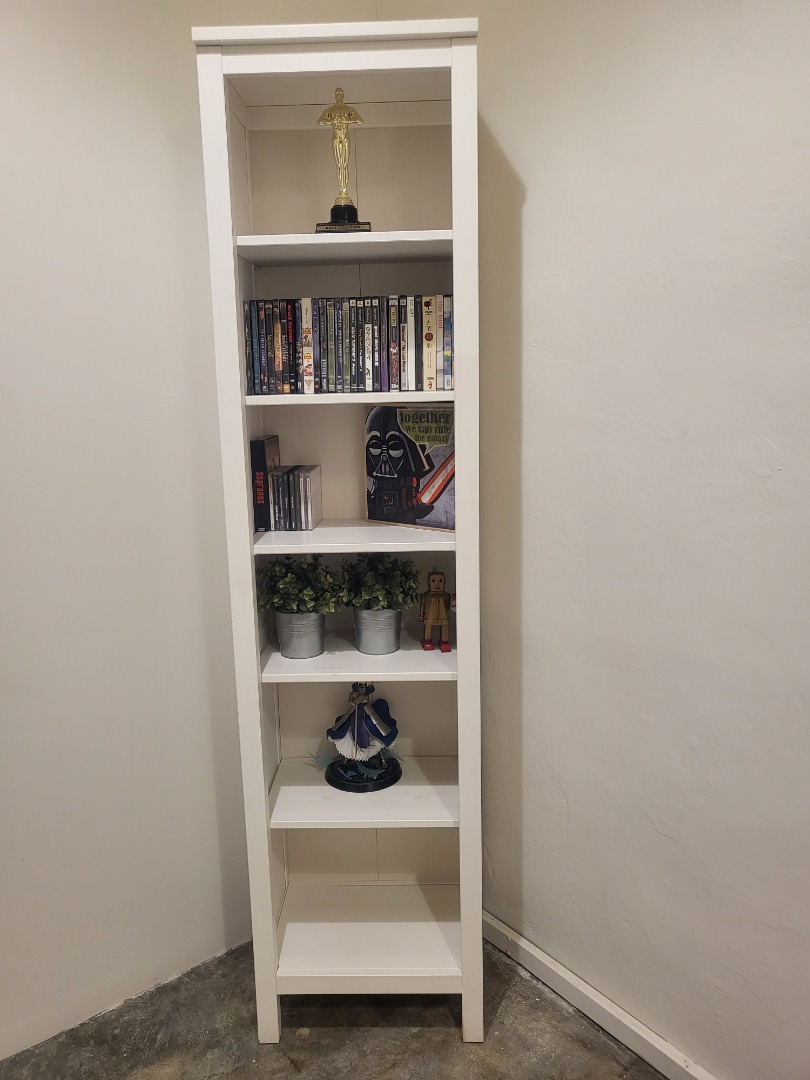 IKEA HEMNES Bookcase, white stain, 19 1/4x77 1/2 ", Furniture & Home