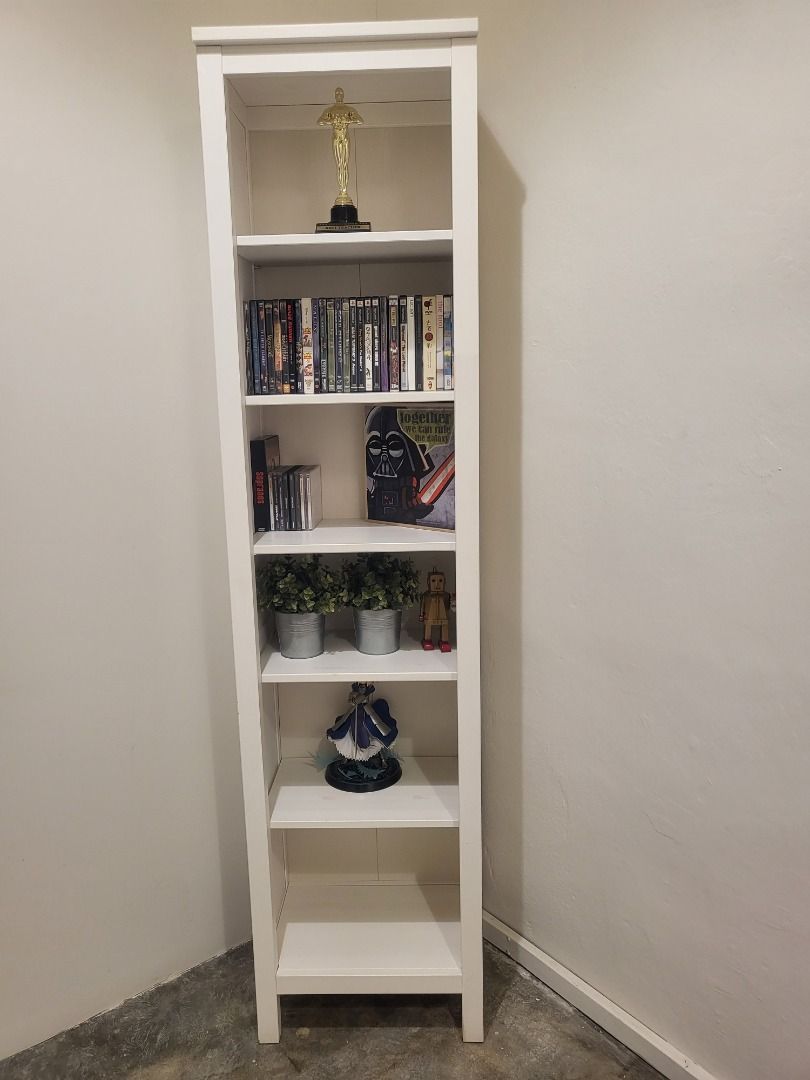 IKEA HEMNES Bookcase, white stain, 19 1/4x77 1/2 ", Furniture & Home