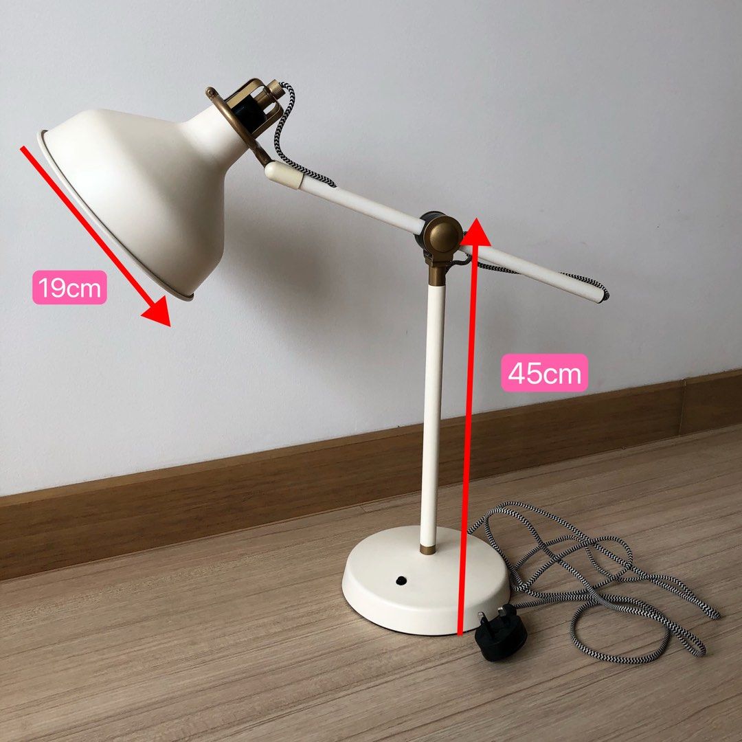 IKEA Ranarp Adjustable Table/Work Lamp (with bulb), Furniture & Home ...
