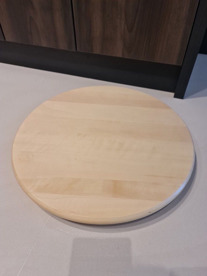Ikea Snudda Lazy Susan solid wood 39cm, Furniture & Home Living