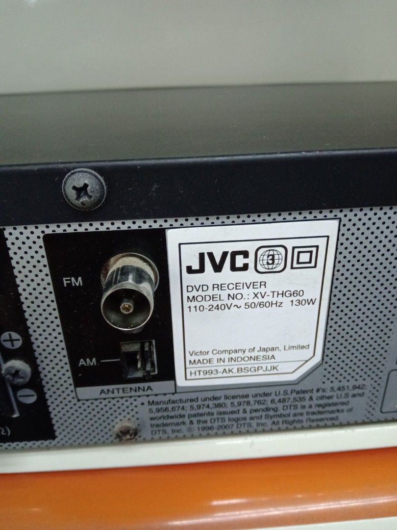 JVC DVD Receiver & speaker, Audio, Portable Music Players on Carousell