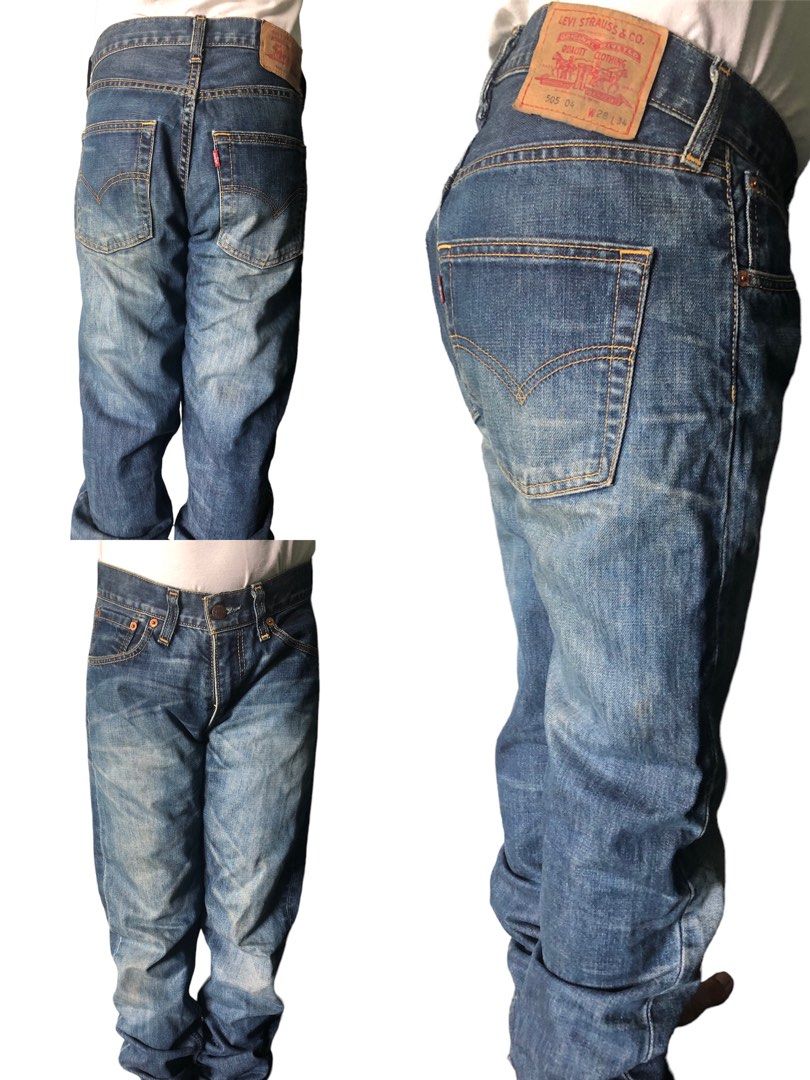 Levis 505 W28x34 Made in Brussels, Belgium, Men's Fashion, Bottoms, Jeans  on Carousell