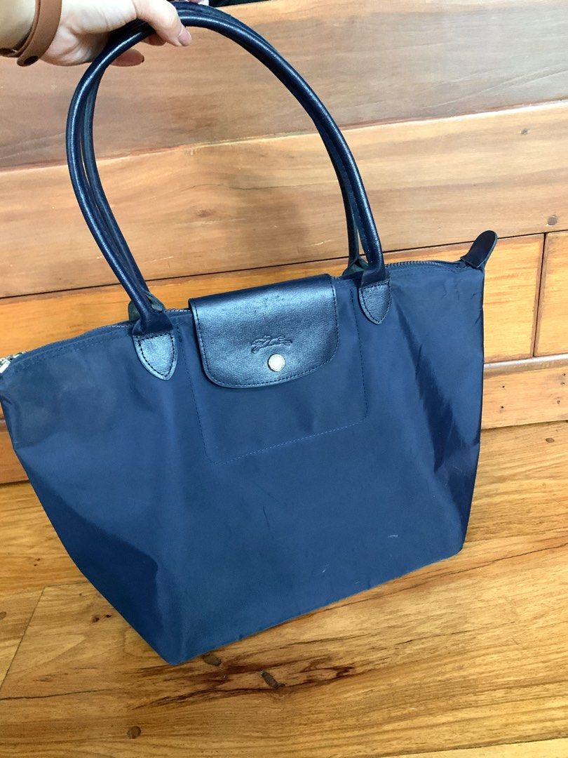 Longchamp Le Pliage Néo Large Shoulder Bag in Blue