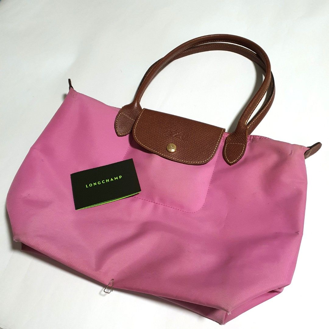 Longchamp Le Pliage Cuir Medium Top Handle Bag in Antique Pink, Women's  Fashion, Bags & Wallets, Tote Bags on Carousell