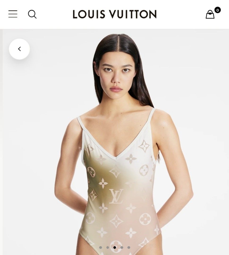 Louis Vuitton Vintage Flower Monogram One-Piece Swimsuit