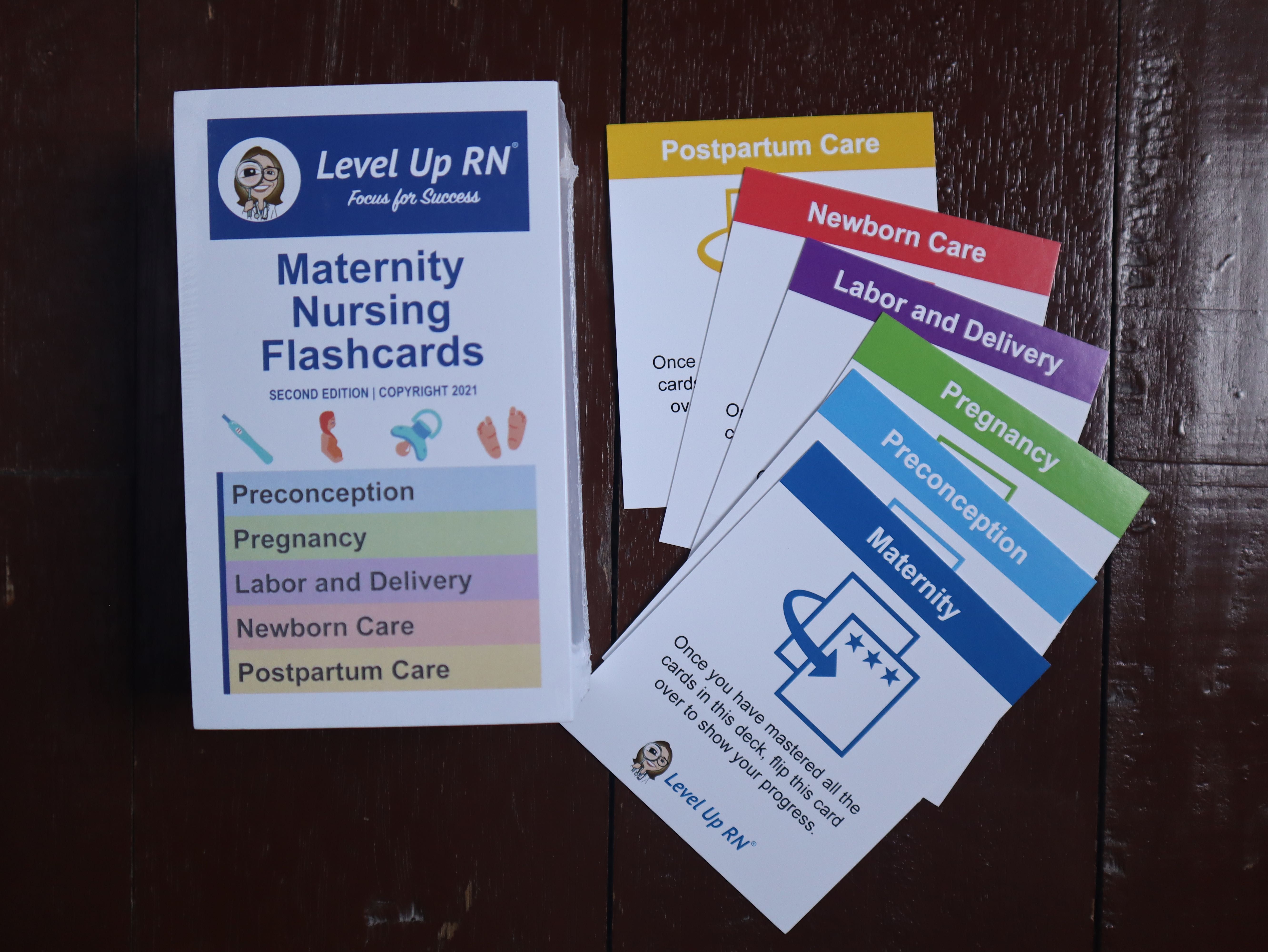 Maternity Nursing Flashcards by Level Up RN Hobbies Toys Books