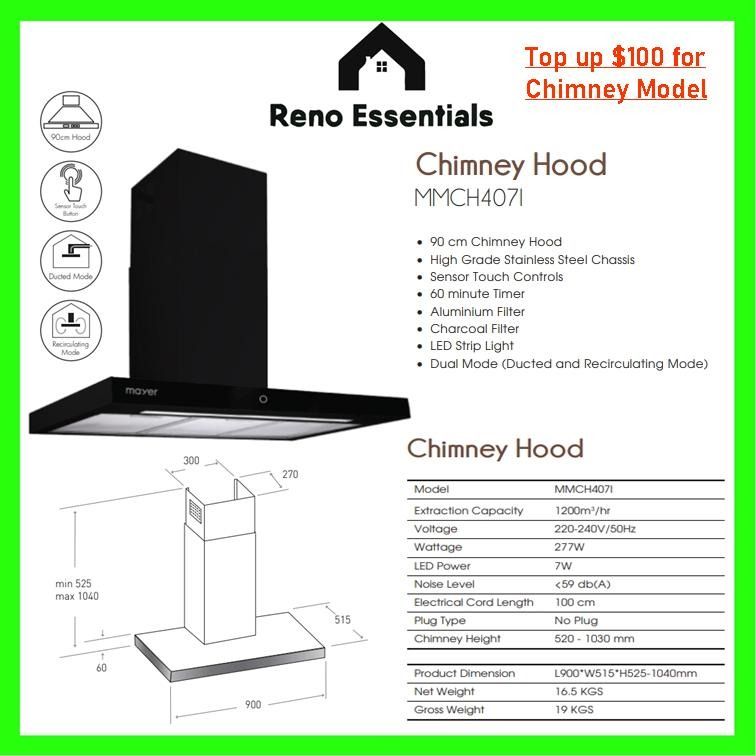 Mayer Induction hob and hood, TV & Home Appliances, Kitchen Appliances