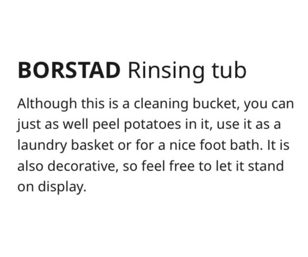 IKEA limited edition Metal tub / bucket , Furniture & Home Living