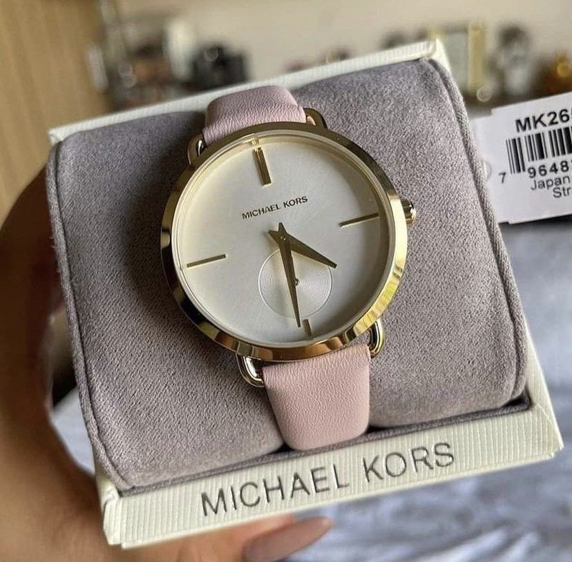 💚MICHAEL KORS PINK PORTIA LEATHER, Women's Fashion, Watches & Accessories,  Watches on Carousell