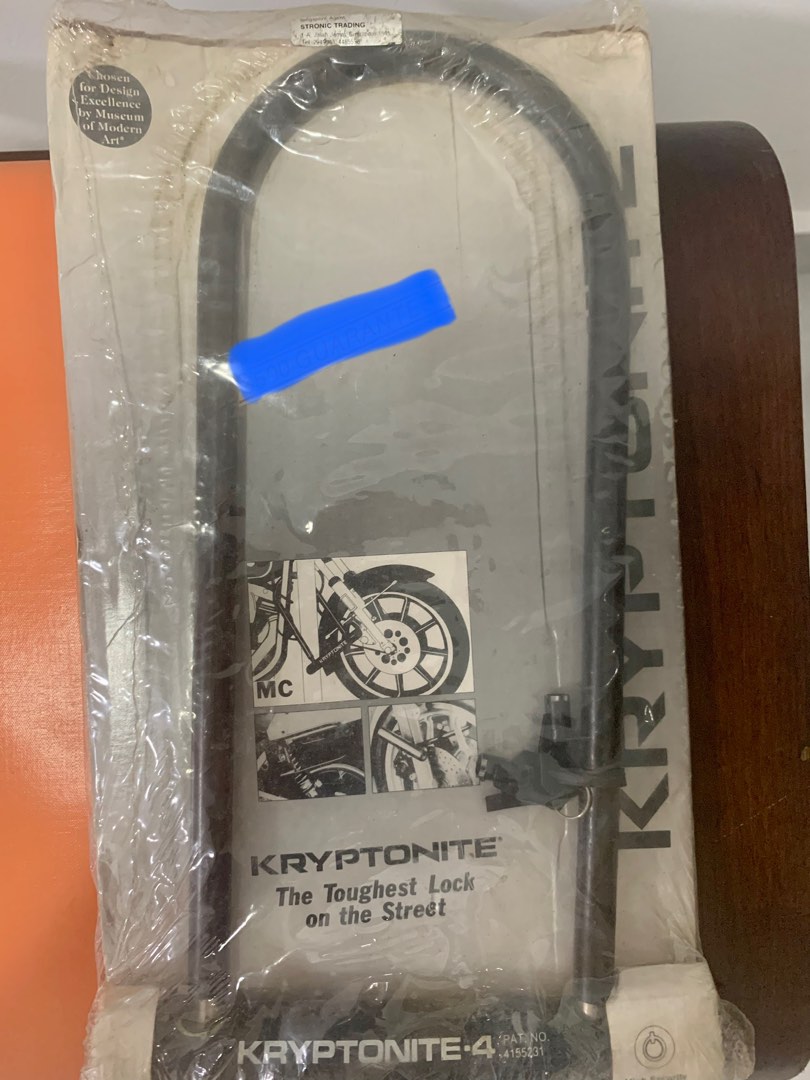 Motorcycle anti theft Kryptonite lock unused old model, Motorcycles