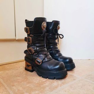 New Rock Vintage Goth and Punk Boots with Heels