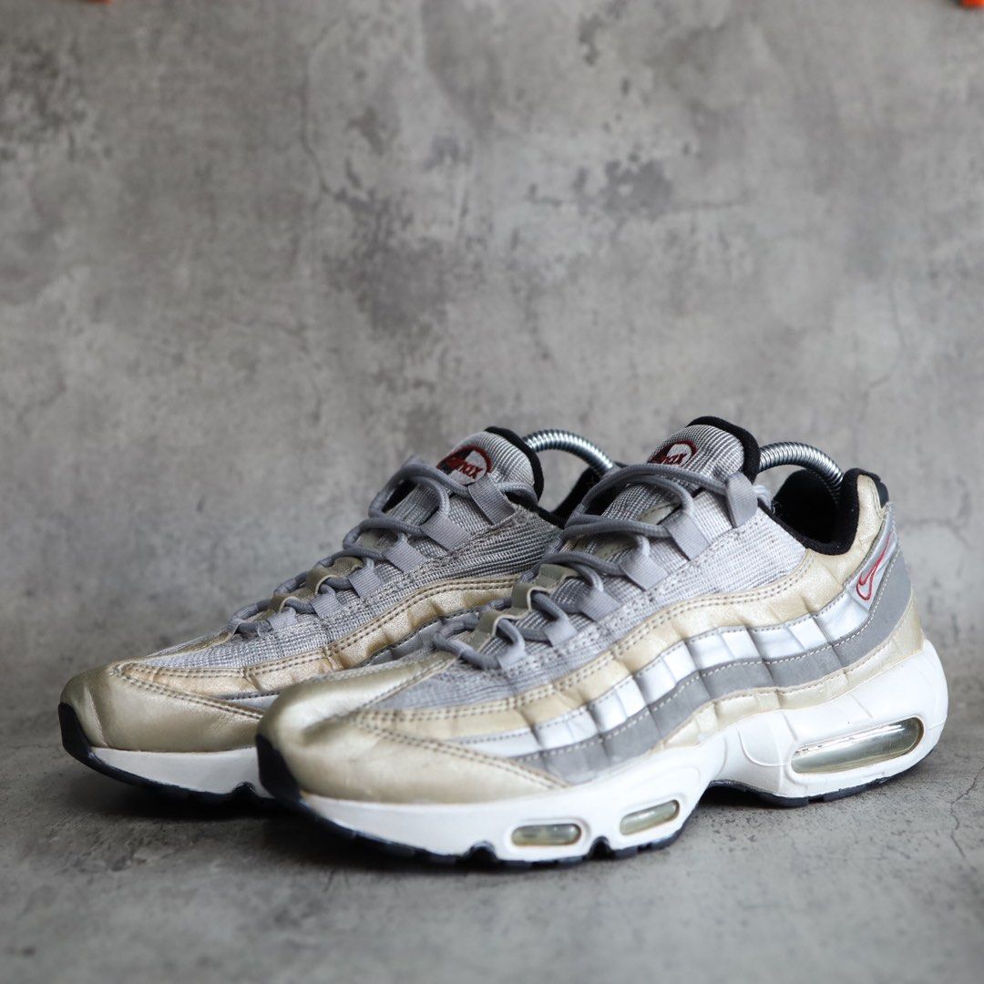 Air max 95 silver bullet on feet on sale