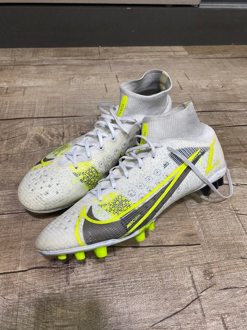Nike Mecurial Superfly 8 Elite AG Silver Safari Pack US 10