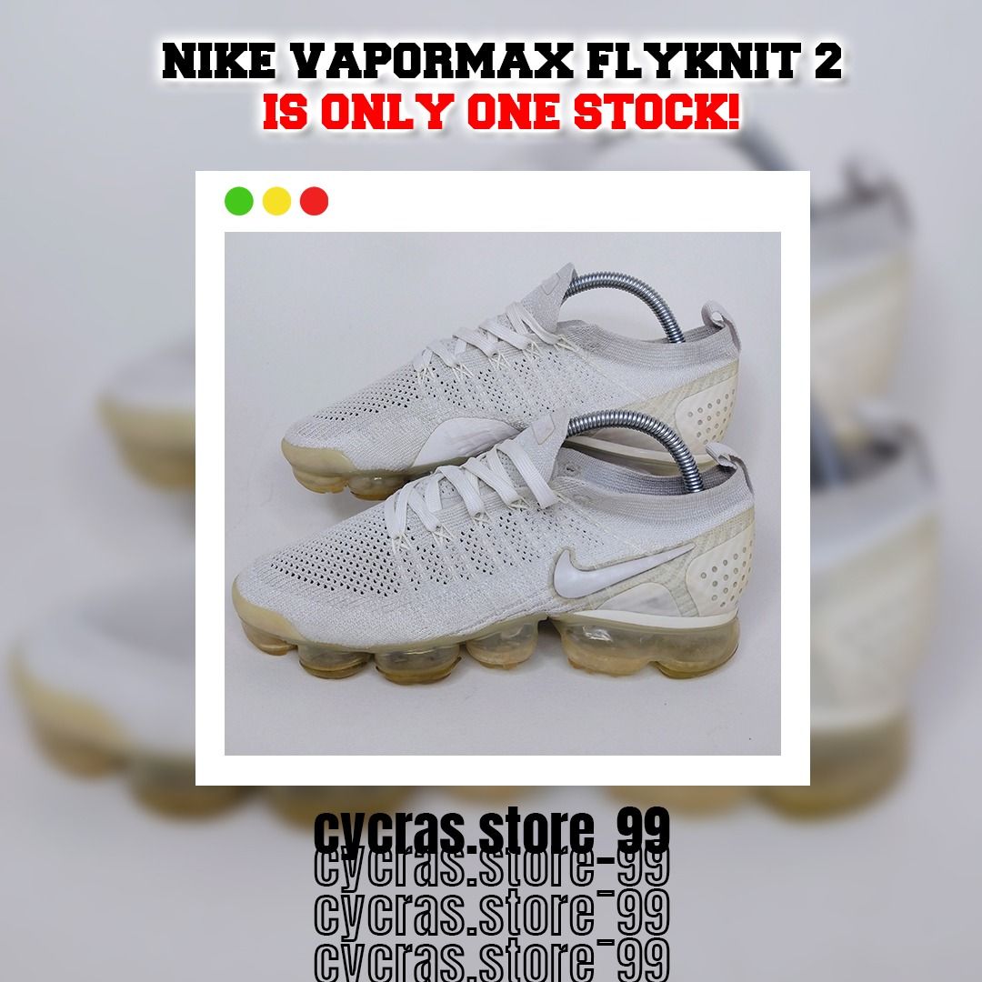Nike Vapormax Flyknit 2 - Size 41, Fesyen Pria, Sepatu , Sneakers di  Carousell