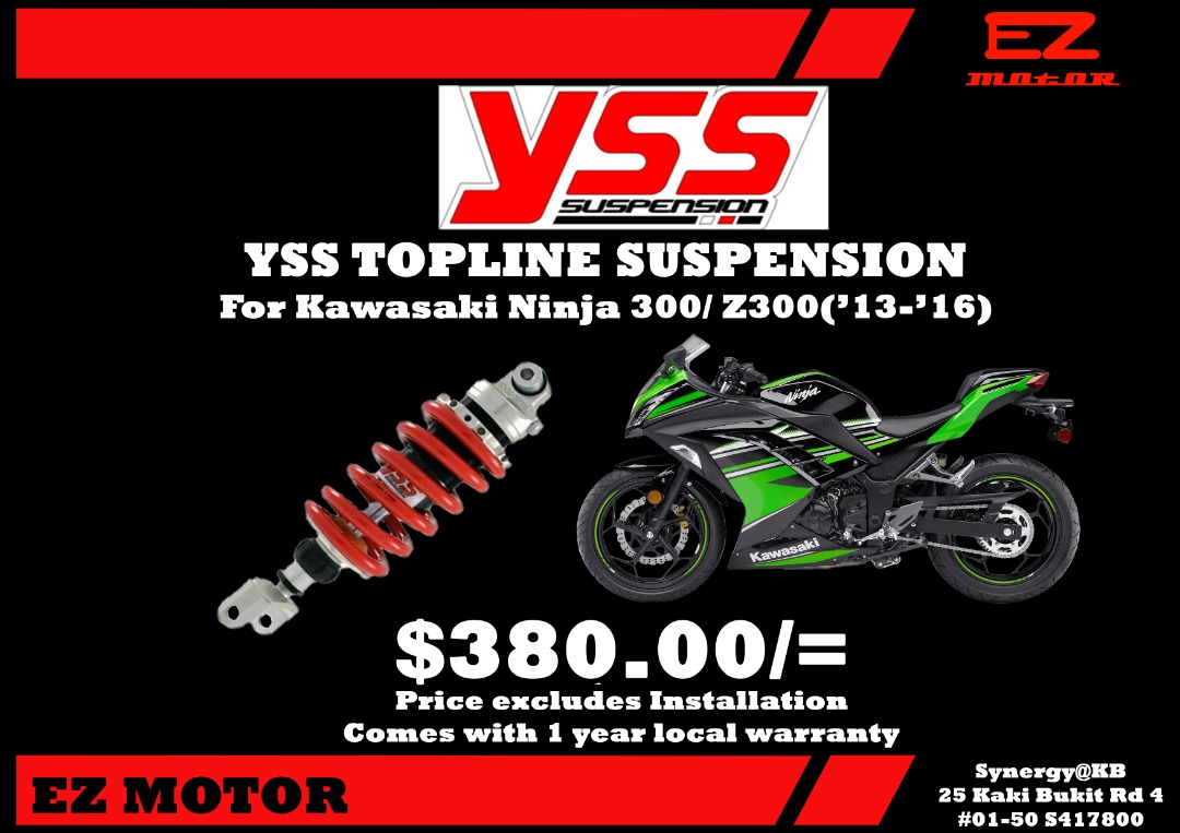 Yss ninja 300 deals