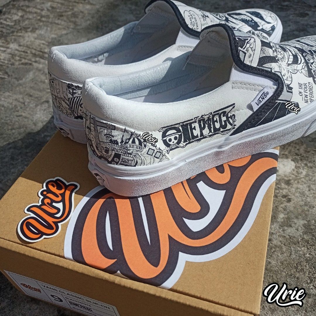 One Piece Manga Style Custom Shoes by Urie, Men's Fashion, Footwear,  Sneakers on Carousell