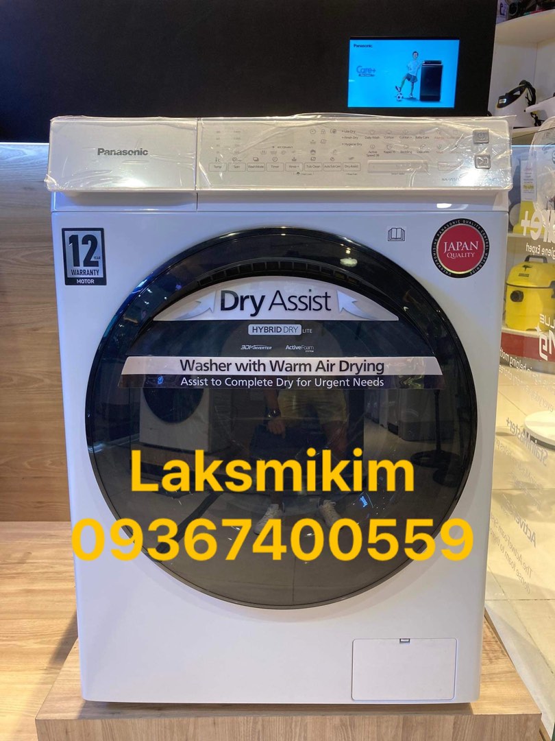 panasonic front load washing machine inverter 9.5kg nav95fc1wph