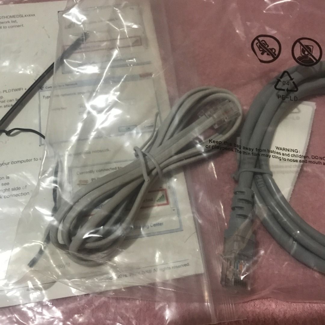 PLDT Internet Cables (Category: Cables & Adaptors) located in Rizal. Submitted by movingonsale.ph (Listing ID 1199002221, Image 3). Description: Pay via GCash/BPI Ships from Cainta Rizal.