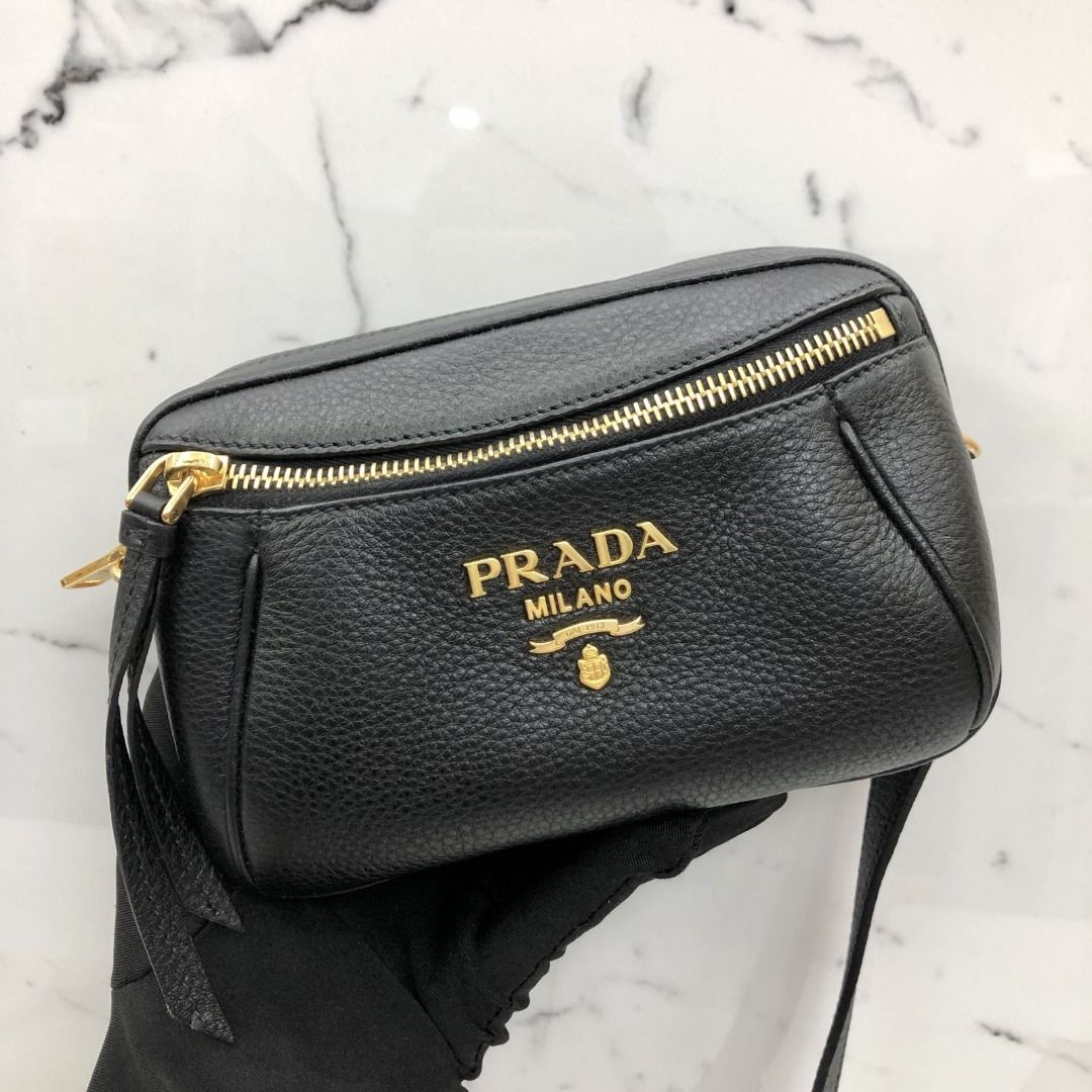 PRADA 1BL006 BLACK LEATHER DAINO BELT POUCH 2WAY SHOULDER BAG 227032245 SI Luxury Bags Wallets on Carousell