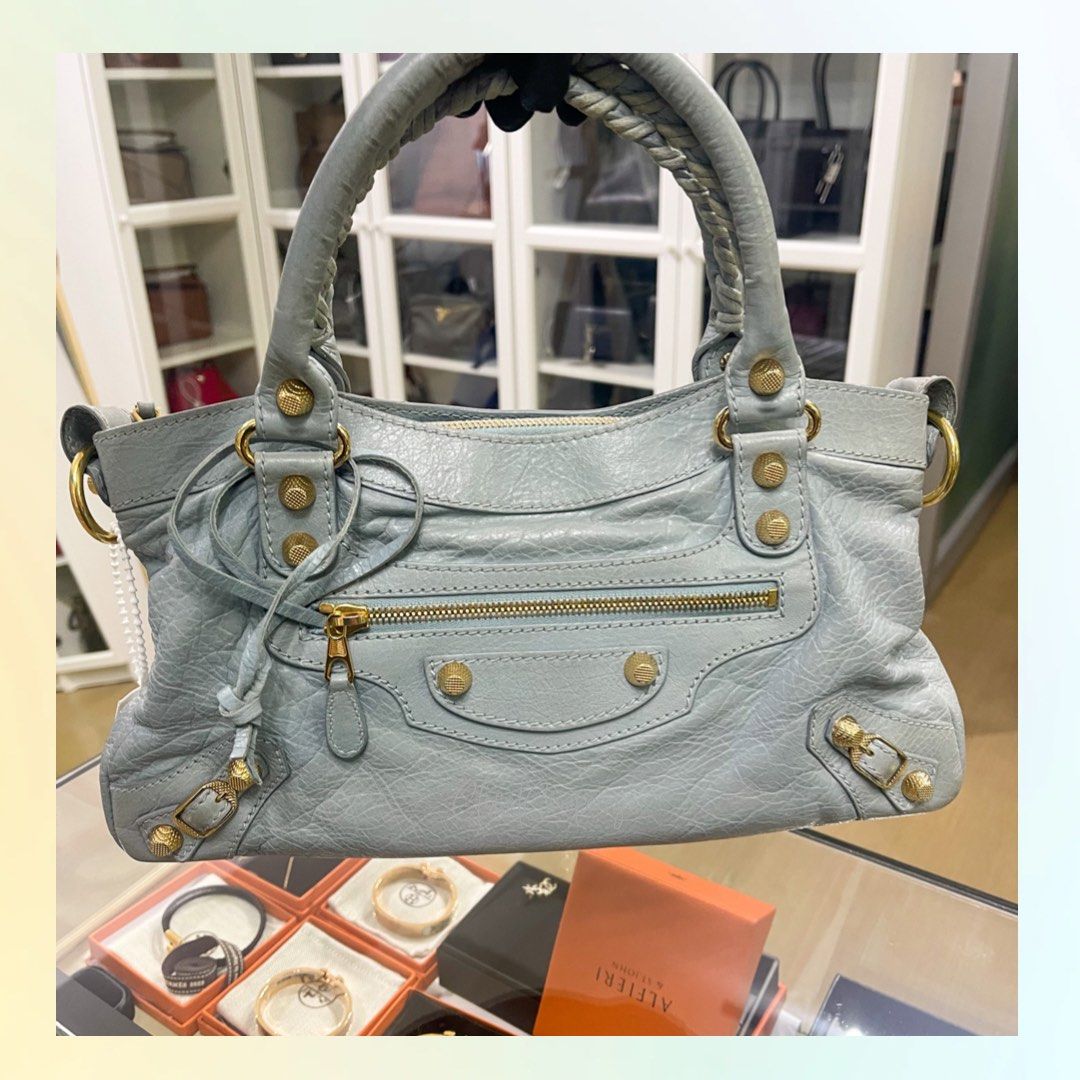 Balenciaga City Handbag  Light Blue  eBay