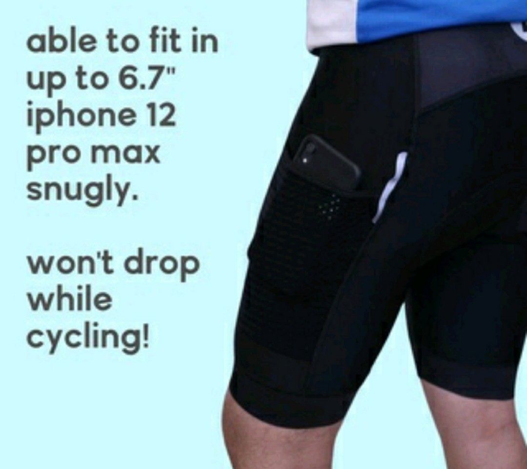 Cycling shorts with phone pocket hot sale