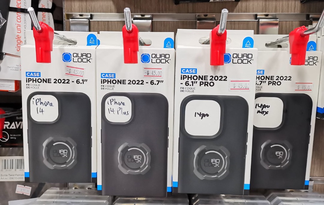 Quad Lock Iphone 14, 14 Plus, 14 Pro, 14 Pro Max Case, Mobile Phones