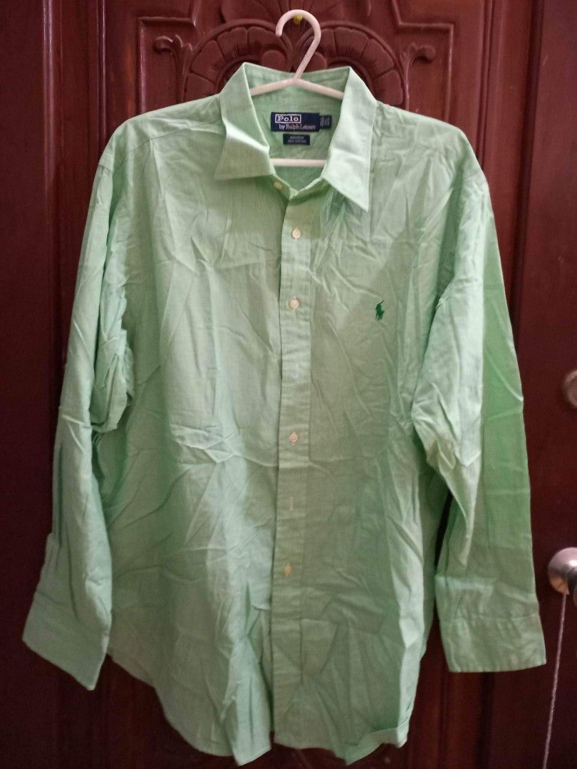 Mint green 2025 long sleeve polo