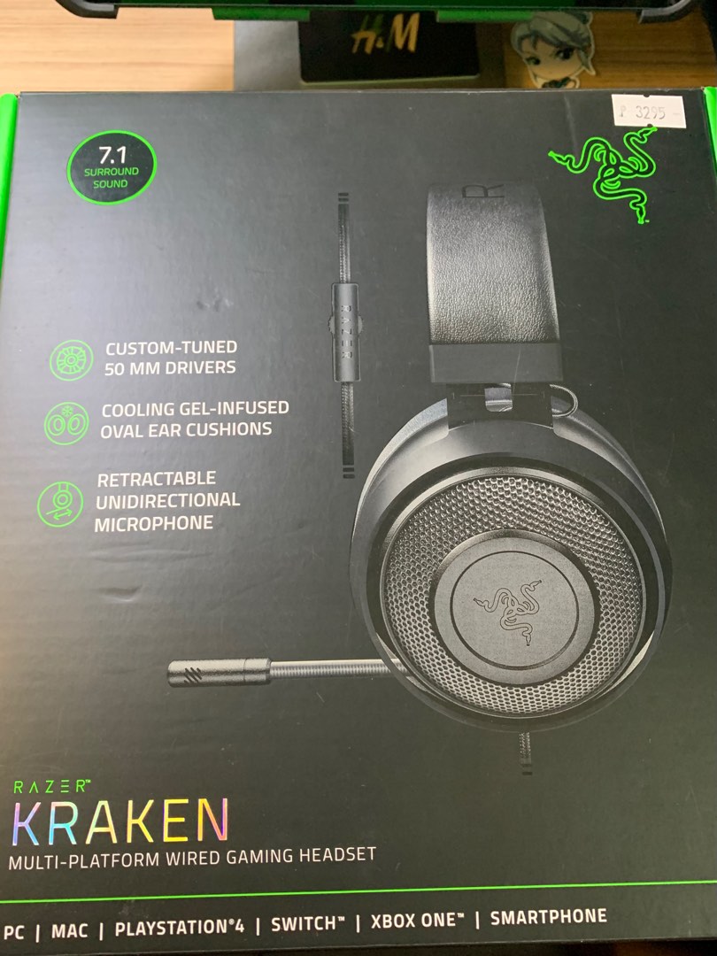Razer Kraken Headset, Audio, Headphones & Headsets on Carousell