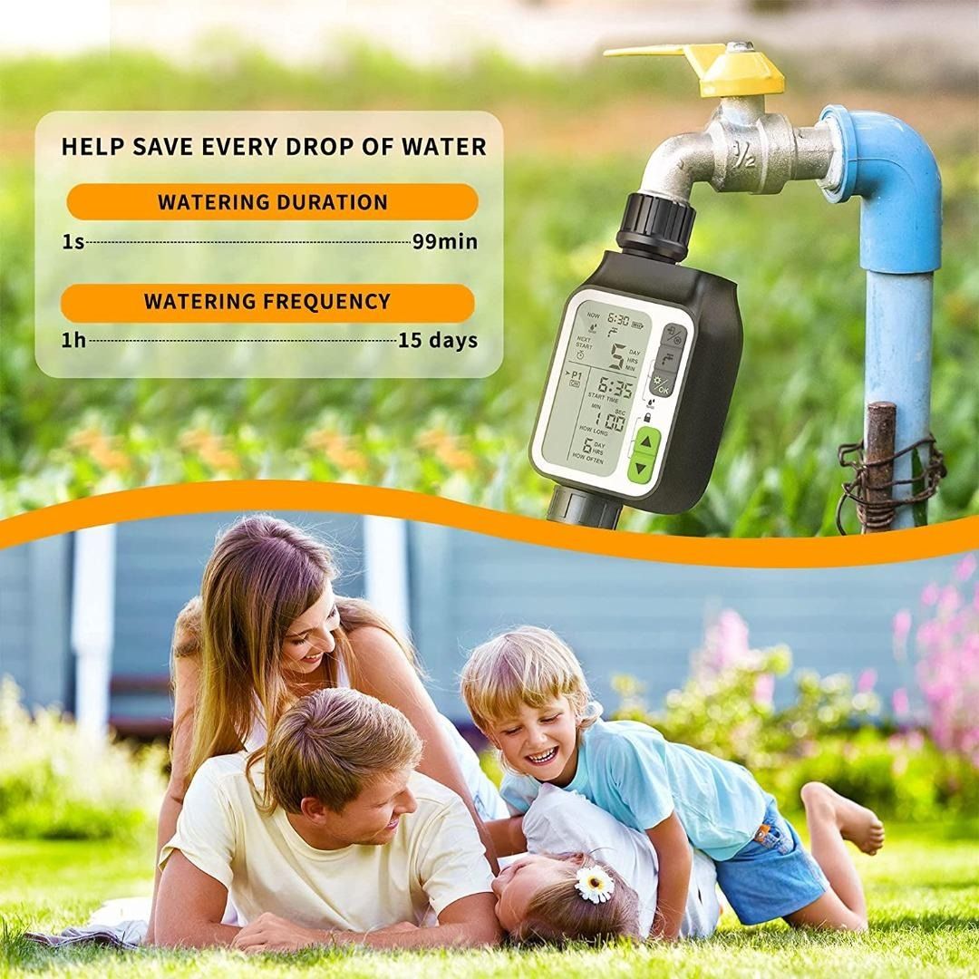 Ready stock! Kazeila Sprinkler Timer, Water Timer with 3 Separate