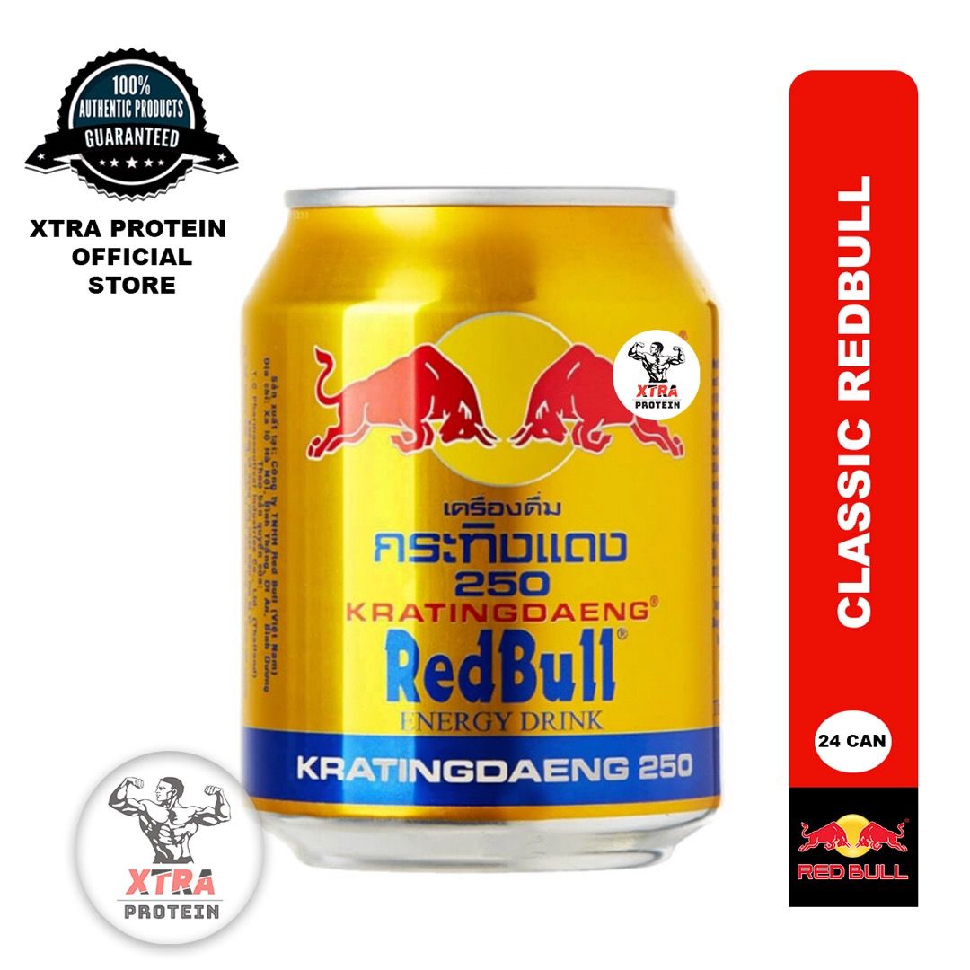 Red Bull Thal Original & Red Bull Thai 25% Less Sugar, Food & Drinks ...